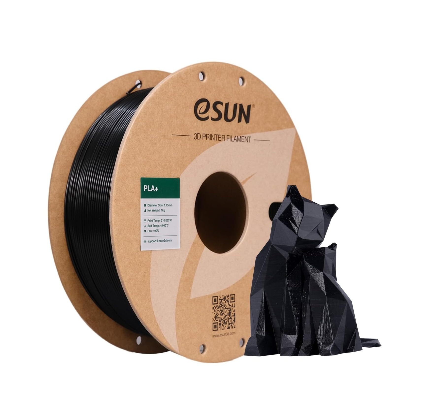 Filamento PLA+ Negro